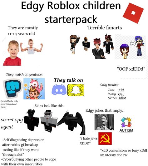 Edgy Roblox Children Starterpack Possibly The 20 Version R