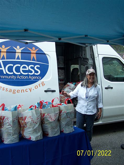 Pop Up Mobile Food Pantry Success Access Community Action Agency