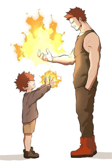 Touya And Enji Todoroki Todoroki Enji Hero Academia Characters Dabi Bnha