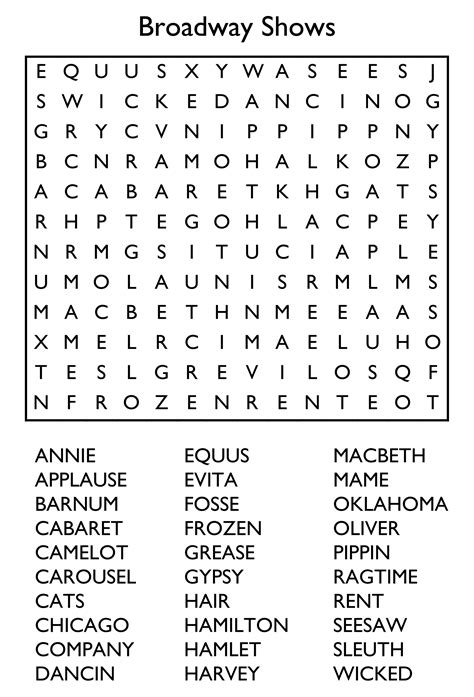 Free Printable Word Searches Large Print Printable Form Templates