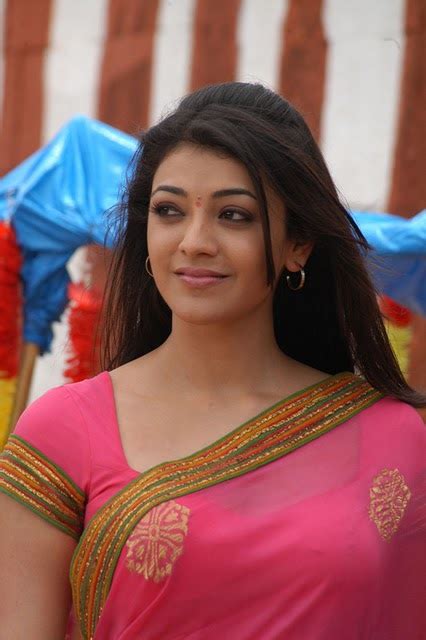 Actress Actors Pictures Collections Kajal Agarwal In Pink Saree