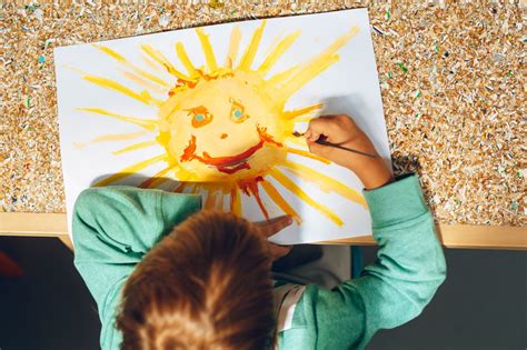 Kids Crafts Sunshine Crafts Boy Painting Crafts For Kids