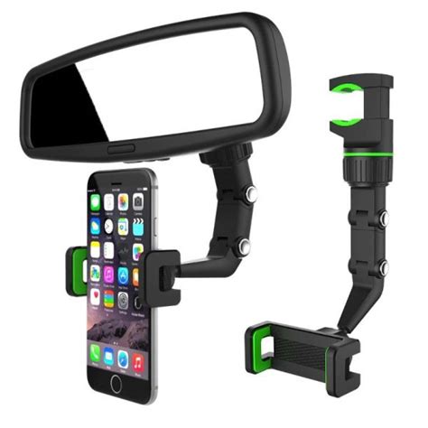 Smartphone Car Holder Rearview Mirror Phone And Gps