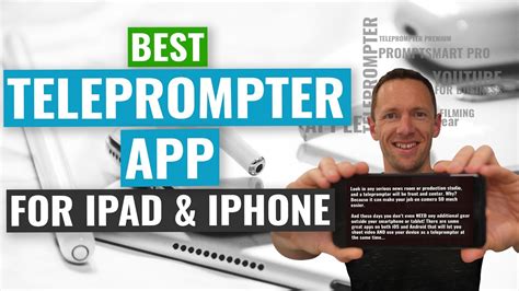 Just use these great teleprompter apps. Best Teleprompter App for iPad and iPhone (Updated!) - YouTube