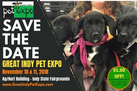 Would highly recommend a trip out to the pet expo, kid's had a great time & are looking forward to next year taking place at the national show centre, swords, co dublin, future dates to be confirmed. SAVE THE DATE!! GREAT INDY PET EXPO - It's like a mall for ...