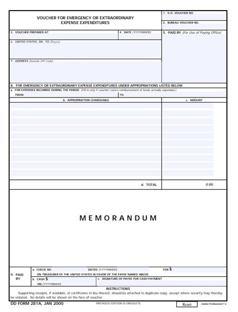 Download Dd 281a Fillable Form