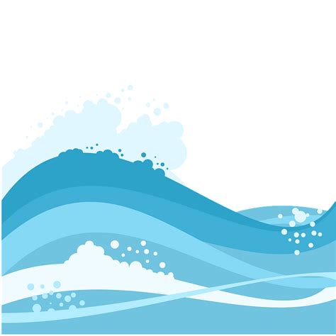 Ocean wave clipart. Free download transparent .PNG | Creazilla png image