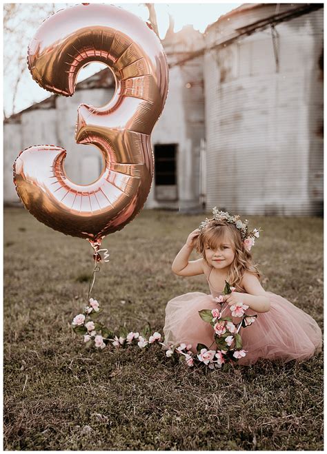 Little Girl Birthday Photoshoot Ideas