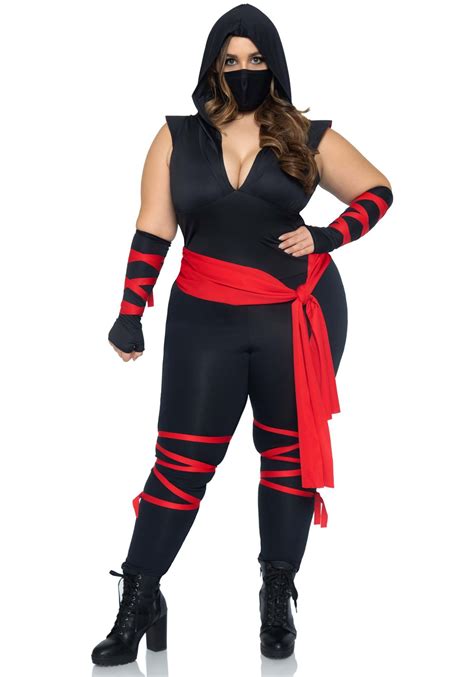 Plus Size Sexy Deadly Ninja Womens Costume