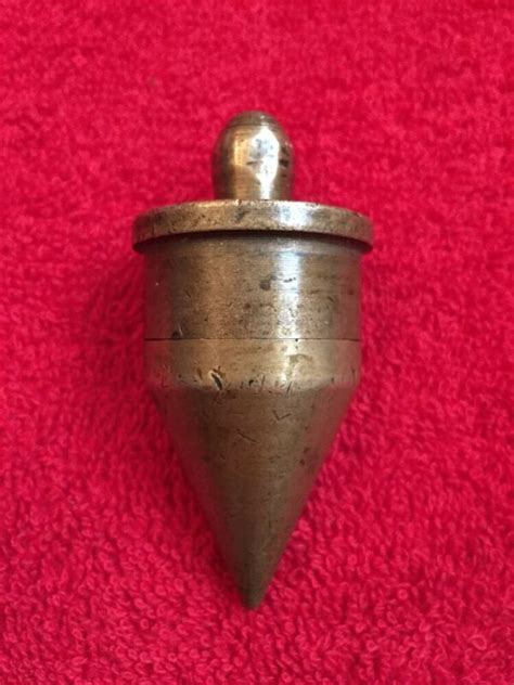 Vintage 10 Ounce Brass Plumb Bob Antique Price Guide Details Page
