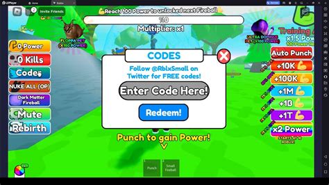 Roblox Fireball Punching Simulator Codes To Advance Fast In The