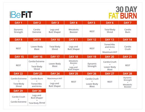 While this is a weight loss program, please remember that the number on the scale does not define you, nor does it tell the whole picture. 30 Day Workout Calendar - Calendar Template 2021
