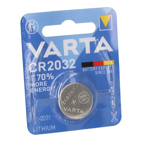 Varta Cr2032 Lithium Knopfzellen 3v Batterie Akkumande