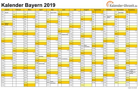 Übersicht & infos zu den feiertagen in deutschland 2021: Feiertage 2019 Bayern + Kalender