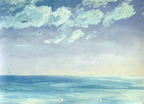 Sea And Sky Painting Seen Overlooking Par Beach Gordon Frickers