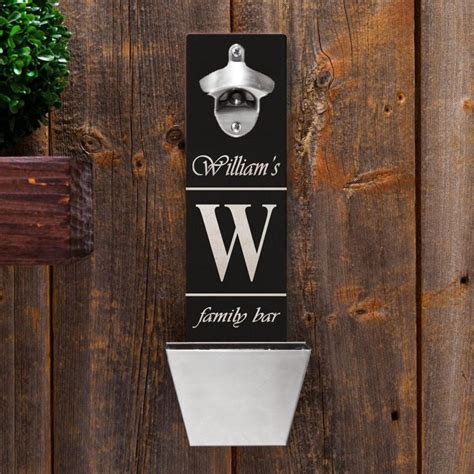 Personalized Groomsmen Wall Mounted Bottle Opener