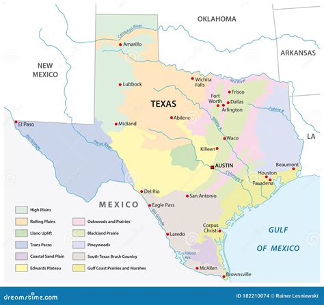 Texas School Regions Map United States Map