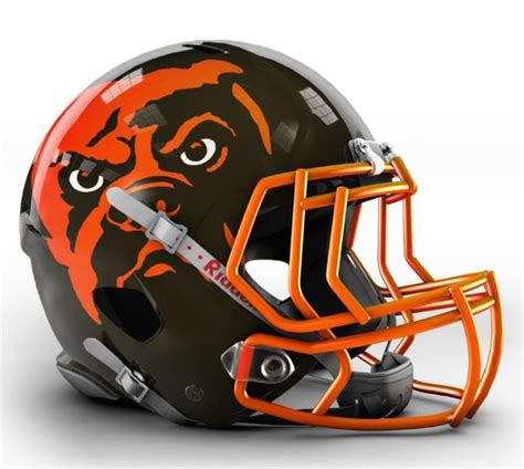 Numbers and letters are in white. Readers submit ideas for Cleveland Browns new logo (photos ...