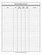 Office Supplies Inventory Template Download Printable PDF | Templateroller