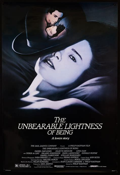 The Unbearable Lightness Of Being Movie Poster 1 Sheet 27x41
