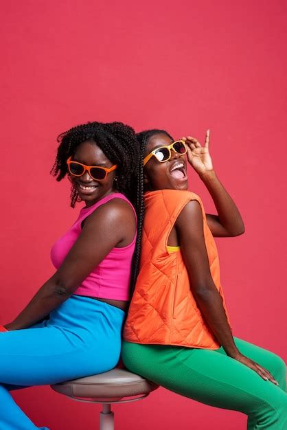 Free Photo Portrait Of Lesbian Couple Posing Together