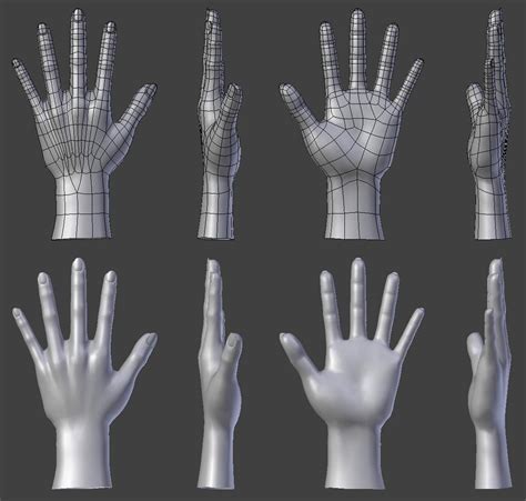 Hand Topologyproportions Focused Critiques Blender Artists Community