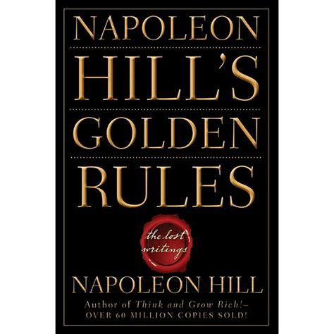 Napoleon Hills Golden Rules The Lost Writings Paperback Walmart