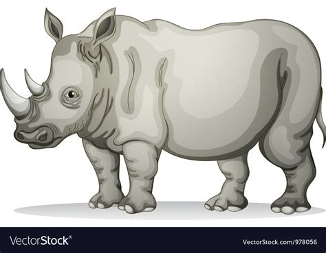 Rhinoceros Royalty Free Vector Image Vectorstock