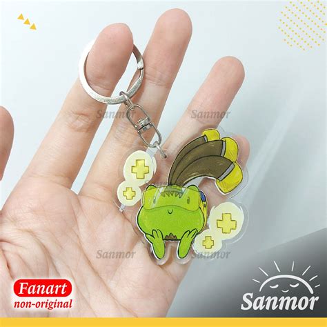 Jual Gantungan Kunci Keychain Akrilik Fanart Overwatch Cute Chibi