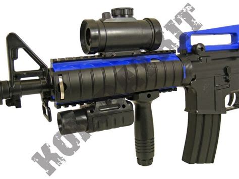 M83 Bb Gun M4 Replica Electric Airsoft Rifle Two Tone Blue Kombatkit Shop