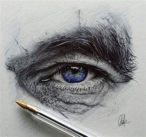 Expression in the eyes is shown by the outer shape of the lids, the placement of the irises, how much of the whites of the eyes are visible, and how closed or open the eye is. Beautiful and Realistic Pencil Drawings of Eyes - Fine Art and You