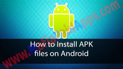 How To Install Apk On Android Smartphone Youtube