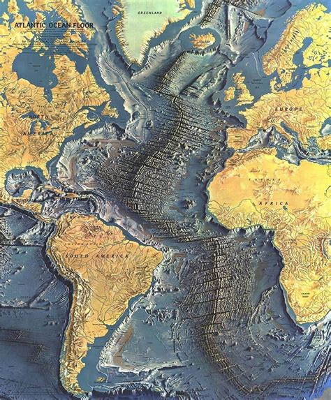 Atlantic Ocean Bottom World Geography Map Geography Lessons Asia Map