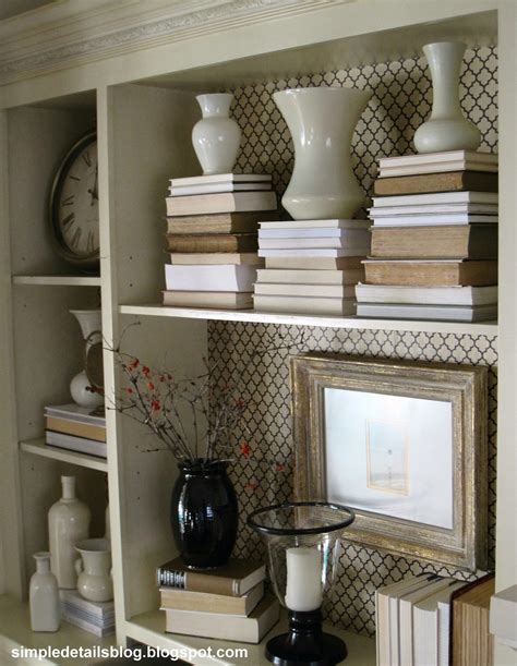 Here's how to decorate your bookshelf like a pro… Simple Details: $6 diy bookcase makeover