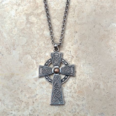 Celtic Warrior Cross Necklace Creative Irish Ts