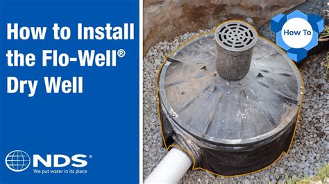 How To Install Nds Flowell Dry Well Drainage System Youtube