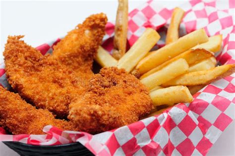 Breaded Chicken Strips Stock Image Image Of Grease Appetizers 36307757