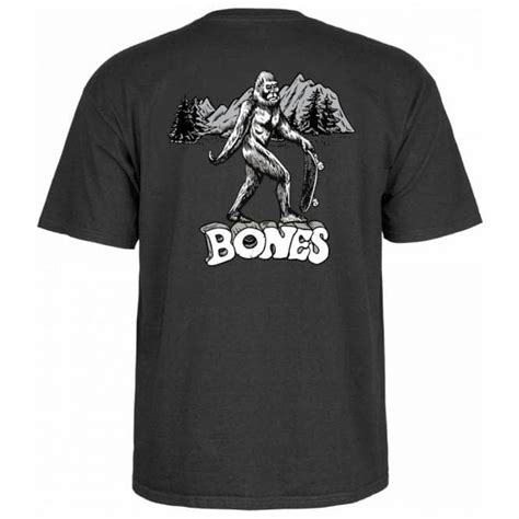 Bones Wheels Heritage Big B Skate T Shirt Black Skate Clothing From Native Skate Store Uk