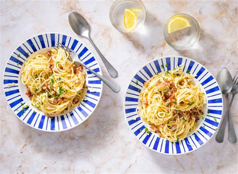 Hartige Spaghetti Carbonara Recept Allerhande Albert Heijn Belgi