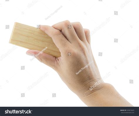 Hand Holding Brush Erase Isolated On Stock Photo 520815025 Shutterstock