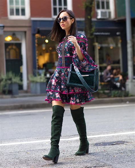 sydne style shows the best fashion week blogger street style in over the knee boots sydne style