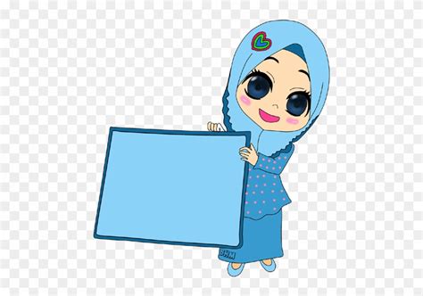 Download Doodles Islamic Pictures Border Kartun Muslimah Clipart