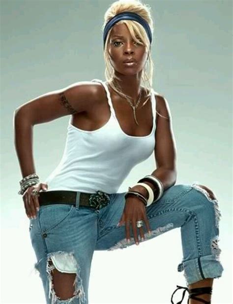 Mary J Blige Fashion Women Black Celebrities