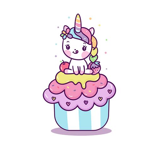Unicorn Cake Cartoon