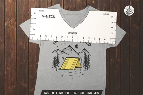Tshirt Ruler SVG Bundle T-shirt Alignment Placement Tool DXF (1122635