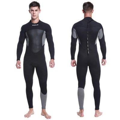 Mm Neoprene Men S Wetsuit Keep Warm Rash Guard Diving Suit Back