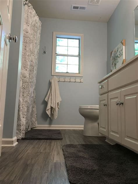 And unlike most other bathroom flooring choices, wood floors can be periodically refinished and resealed, increasing their practicality. My finished bathroom! Traffic Master Allure Plus 5" vinyl ...