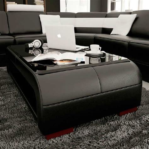 In our curated list of contemporary coffee tables, we're proud to list some of the most exclusive and beautiful italian designs from the country that has the world's leading technical ability (cutting, forming and bending of glass) and the most gifted modern coffee table designers. Modern Black Bonded Leather Coffee Table with Glass Top ...
