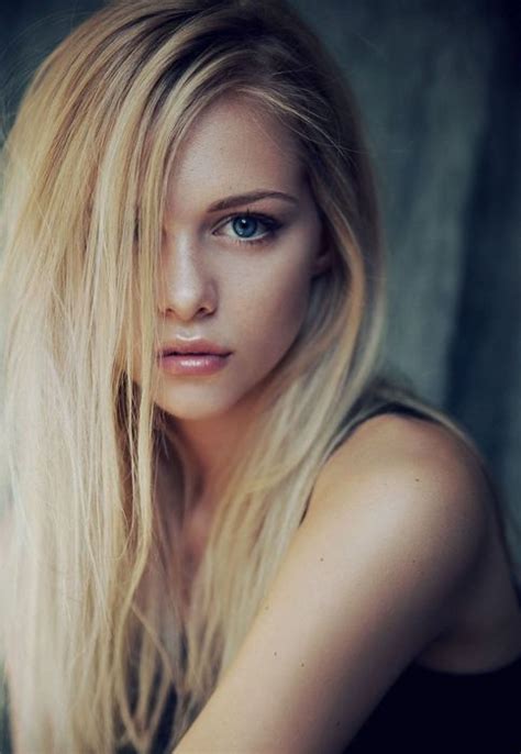 Staggering Blonde Beautiful Girl Model Woman Long Hair Beauty Blue Eyes