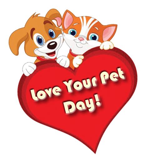 National Love Your Pet Day Rectangle Circle